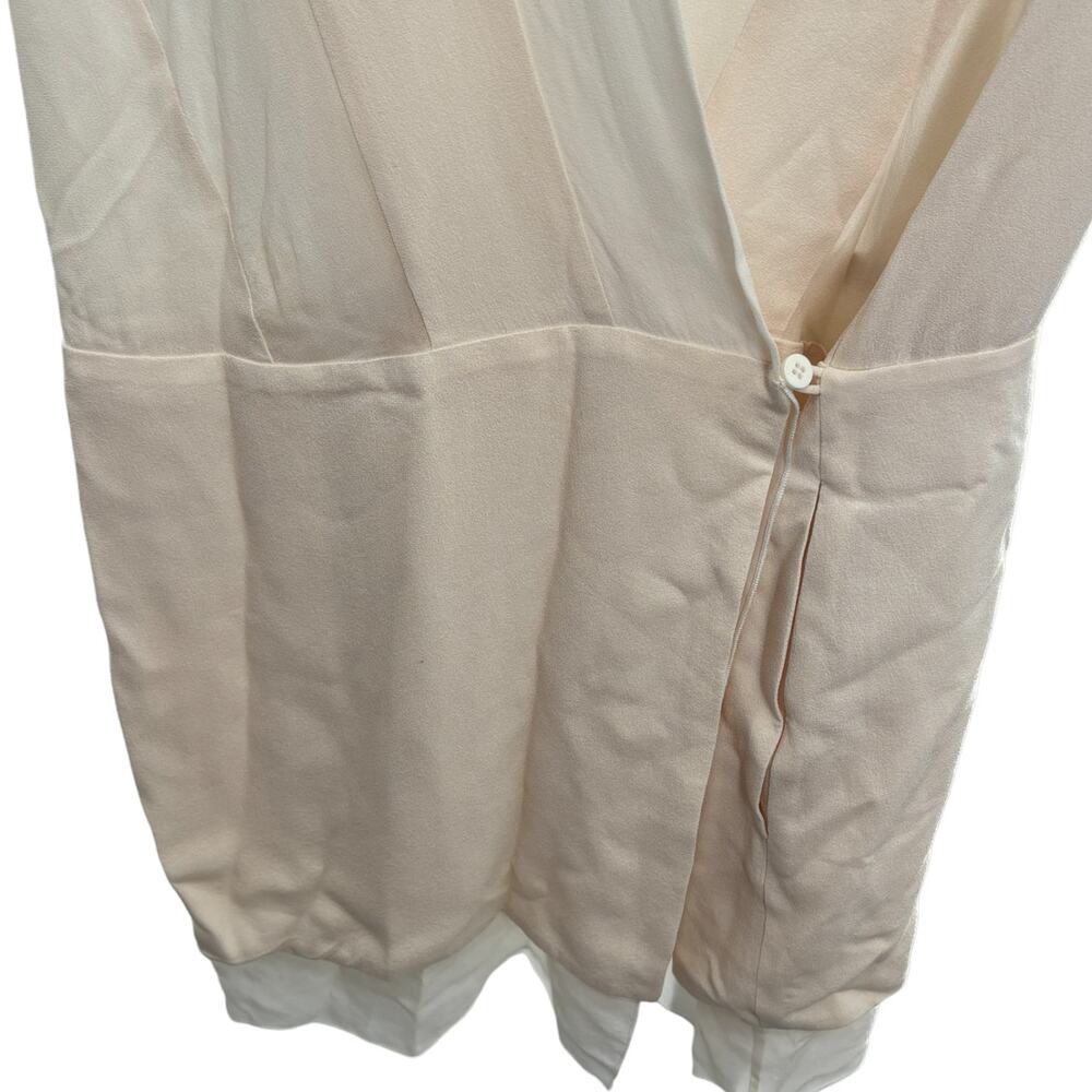 Dion Lee Cream Silk Sleeveless Wrap Dress - Picture 6 of 13